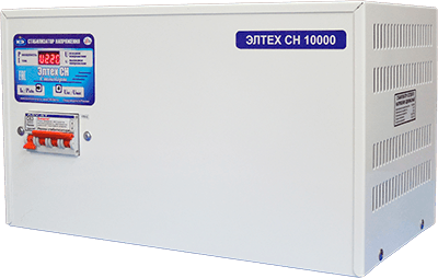 Стабилизатор напряжения Элтех СН 10000 стандарт 100 Стабилизатор напряжения Элтех СН 10000 стандарт 100